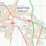 UK Topographic Maps Mendip District (ST64) digital map