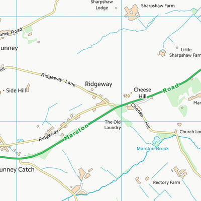 UK Topographic Maps Mendip District (ST74) digital map