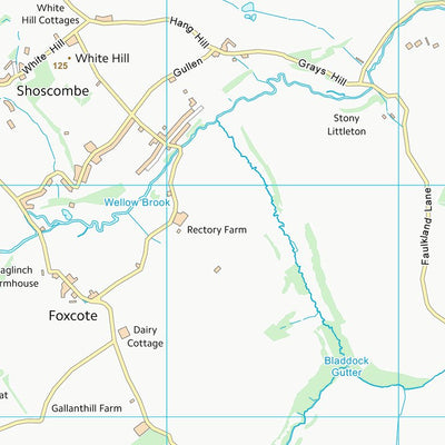 UK Topographic Maps Mendip District (ST75) digital map