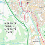UK Topographic Maps Merthyr Tudful - Merthyr Tydfil (SO00) digital map