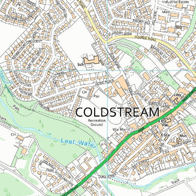 UK Topographic Maps Mid Berwickshire Ward 2 (1:10,000) digital map