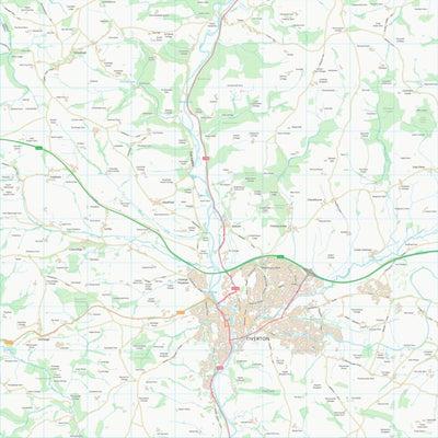 UK Topographic Maps Mid Devon District (SS91) digital map