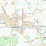 UK Topographic Maps Mid Suffolk District (TL96) digital map