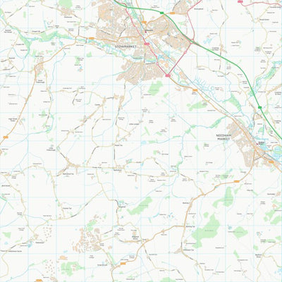 UK Topographic Maps Mid Suffolk District (TM05) digital map