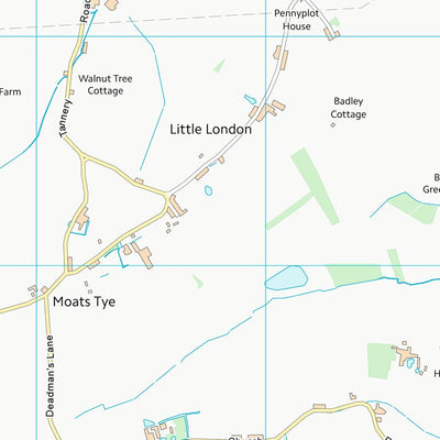 UK Topographic Maps Mid Suffolk District (TM05) digital map