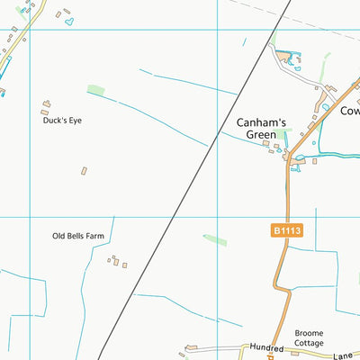 UK Topographic Maps Mid Suffolk District (TM06) digital map