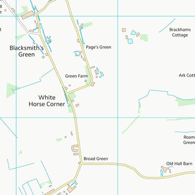 UK Topographic Maps Mid Suffolk District (TM16) digital map
