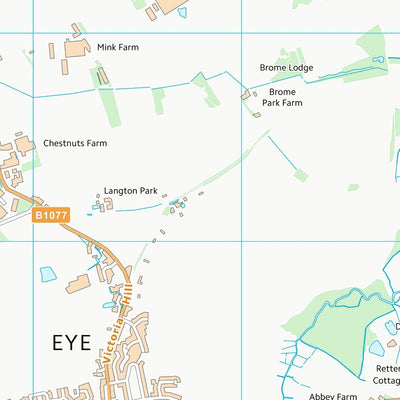 UK Topographic Maps Mid Suffolk District (TM17) digital map