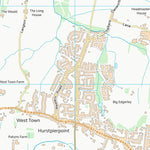 UK Topographic Maps Mid Sussex District (TQ21) digital map