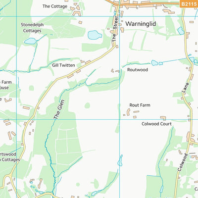 UK Topographic Maps Mid Sussex District (TQ22) digital map