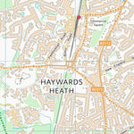 UK Topographic Maps Mid Sussex District (TQ32) digital map