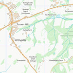 UK Topographic Maps Mid Sussex District (TQ33) digital map