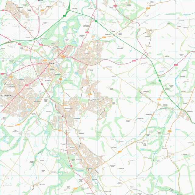 Midlothian (NT36) Map by UK Topographic Maps | Avenza Maps