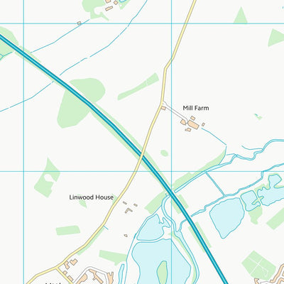 UK Topographic Maps Milton Keynes (B) (SP84) digital map