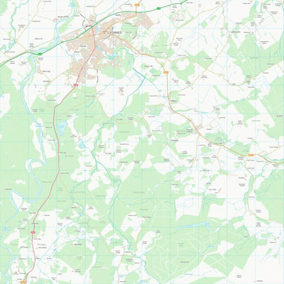 UK Topographic Maps Moray (NJ05) digital map