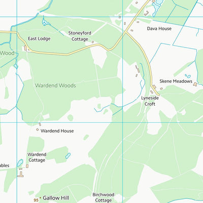 UK Topographic Maps Moray (NJ05) digital map