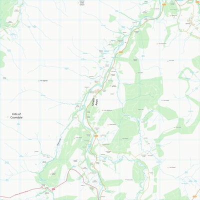 UK Topographic Maps Moray (NJ12) digital map