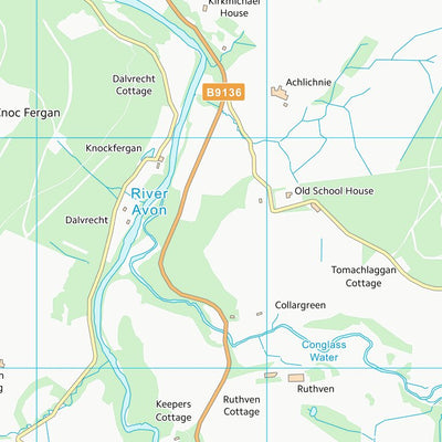 UK Topographic Maps Moray (NJ12) digital map