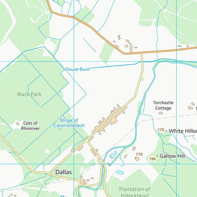 UK Topographic Maps Moray (NJ15) digital map