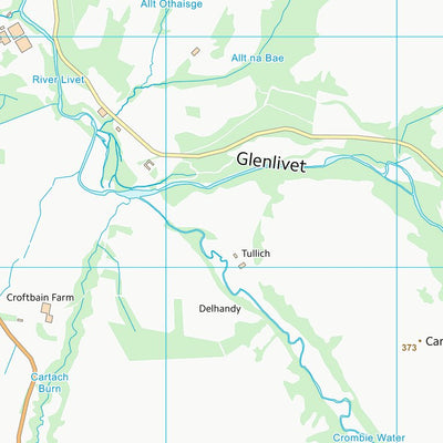 UK Topographic Maps Moray (NJ22) digital map