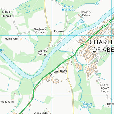 UK Topographic Maps Moray (NJ24) digital map