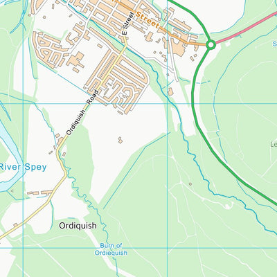 UK Topographic Maps Moray (NJ35) digital map