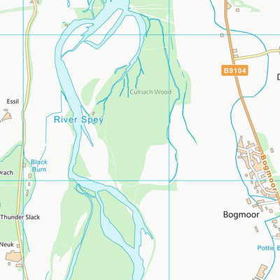 UK Topographic Maps Moray (NJ36) digital map