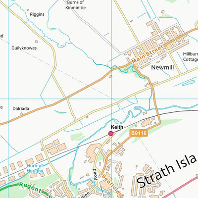 UK Topographic Maps Moray (NJ45) digital map