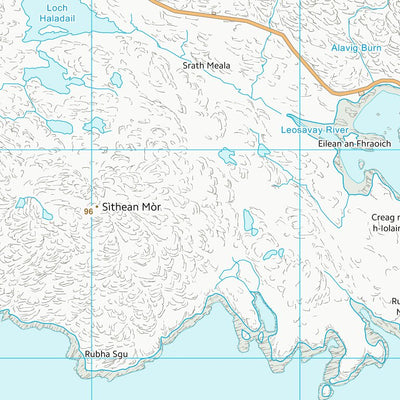 UK Topographic Maps Na h-Eileanan an Iar (NB00) digital map