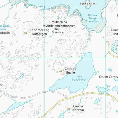 UK Topographic Maps Na h-Eileanan an Iar (NB03) digital map