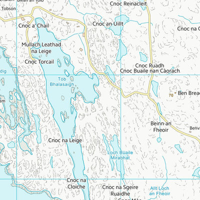 UK Topographic Maps Na h-Eileanan an Iar (NB13) digital map