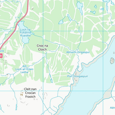 UK Topographic Maps Na h-Eileanan an Iar (NB21) digital map