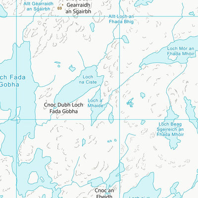 UK Topographic Maps Na h-Eileanan an Iar (NB22) digital map