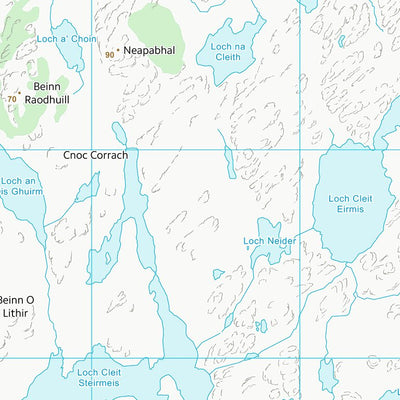 UK Topographic Maps Na h-Eileanan an Iar (NB22) digital map