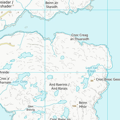 UK Topographic Maps Na h-Eileanan an Iar (NB42) digital map