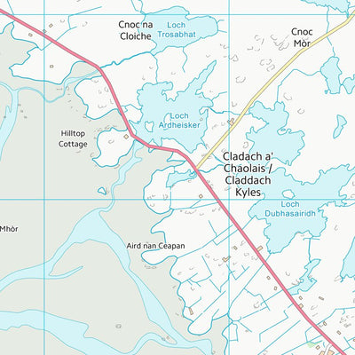 UK Topographic Maps Na h-Eileanan an Iar (NF76) digital map