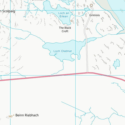 UK Topographic Maps Na h-Eileanan an Iar (NF77) digital map