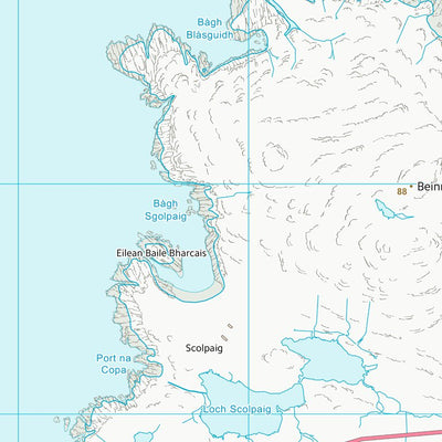 UK Topographic Maps Na h-Eileanan an Iar (NF77) digital map