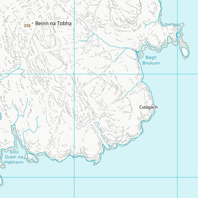 UK Topographic Maps Na h-Eileanan an Iar (NF82) digital map