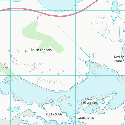 UK Topographic Maps Na h-Eileanan an Iar (NF86) digital map