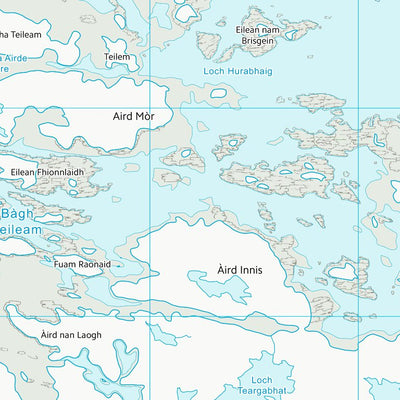 UK Topographic Maps Na h-Eileanan an Iar (NF97) digital map