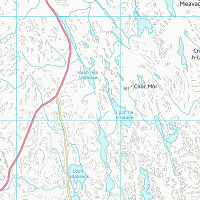 UK Topographic Maps Na h-Eileanan an Iar (NG19) digital map