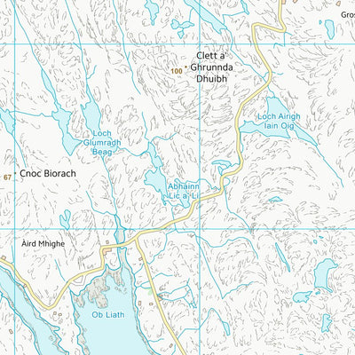UK Topographic Maps Na h-Eileanan an Iar (NG19) digital map