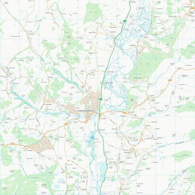 UK Topographic Maps New Forest District (SU11) digital map
