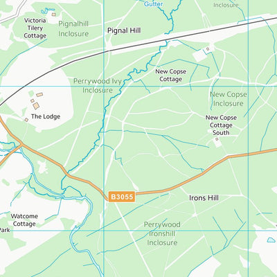 UK Topographic Maps New Forest District (SU30) digital map