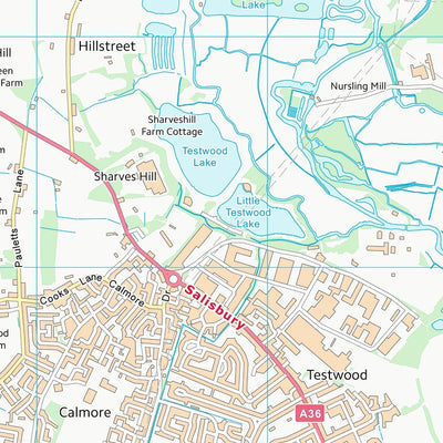 UK Topographic Maps New Forest District (SU31) digital map