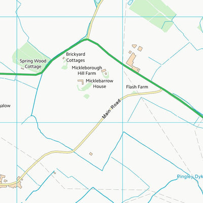 UK Topographic Maps Newark and Sherwood District (SK75) digital map