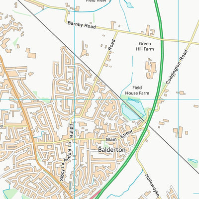 UK Topographic Maps Newark and Sherwood District (SK85) digital map