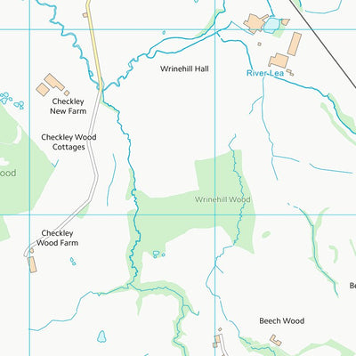 UK Topographic Maps Newcastle-under-Lyme District (B) (SJ74) digital map