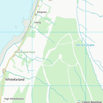 UK Topographic Maps North Ayrshire (NR84) digital map